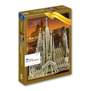 Puzzle 3D in Carta della Famosa Cattedrale Sagrada Familia per Bambini - Product Image 2