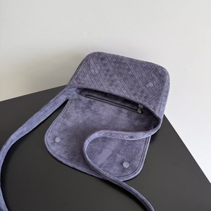 Bolso Bandolera de Piel Sintética Tejida de Moda Vintage de Lujo para Mujer, Bolso Pequeño con Solapa, Elegante Bolso de Hombro Tejido a Mano - Product Image 4