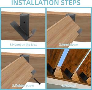 แผ่นเหล็กยึดมุมสำหรับงานไม้เหล็กยึดตรงโลหะสำหรับชั้นวางของ - Product Image 5