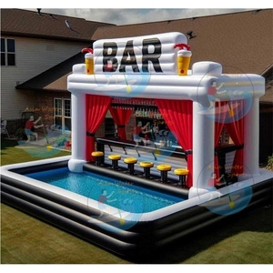 Sân sau cuối cùng bên tại chỗ Inflatable nổi thanh hồ bơi Cabana Hồ bơi bơm hơi thanh cho các bên tư nhân - Product Image 5