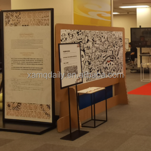 Thân thiện với môi trường nhà máy sản xuất sáng tạo sóng Bảng hiển thị đứng cho siêu thị trung tâm mua sắm trưng bày màu xanh lá cây môi trường - Product Image 4