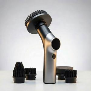 Brosse de nettoyage électrique, Brosse rotative sans fil rechargeable multifonction pour salle de bain, sol et cuisine ; Manche extensible - Product Image 5