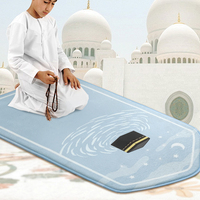 Tapis de Prière Personnalisable en Mousse à Mémoire pour Enfants, Tapis Interactif à Colorier pour Enfants