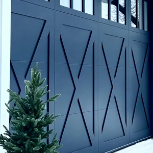 <span class=keywords><strong>Porte</strong></span> <span class=keywords><strong>de</strong></span> <span class=keywords><strong>garage</strong></span> moderne coupe-vent avec construction en polymère à surface finie pour usage commercial - Product Image 1