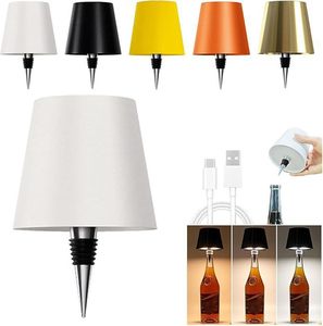 Lampe Bouteille Rechargeable LED : 3 Couleurs, écran Tactile, Design Sans Fil Pour Bar Ou Déco Maison