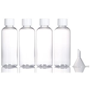Botella Cosmética de Plástico PET con Tapa de Rosca, Transparente, Color Personalizable, para Loción y Champú, 30ml/100ml/120ml/250ml - Product Image 1