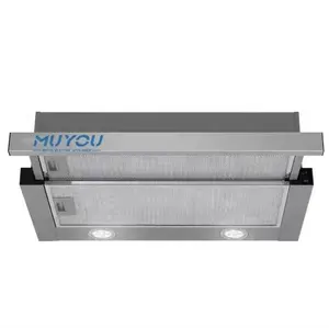 under cabinet 60 90 Cm Slide-out Electric Built-in Cooker Telescopic Kitchen Chimney Hood Extractor