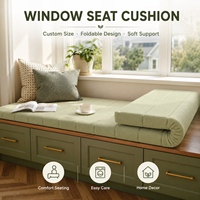 Coussin de siège ergonomique personnalisé 100 % coton pour banc de fenêtre, armoire de rangement et projets de sièges intérieurs