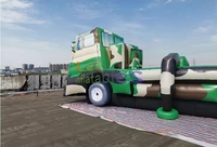 Lanceur de fusées gonflable géant, modèle de véhicule de missile gonflable à vendre