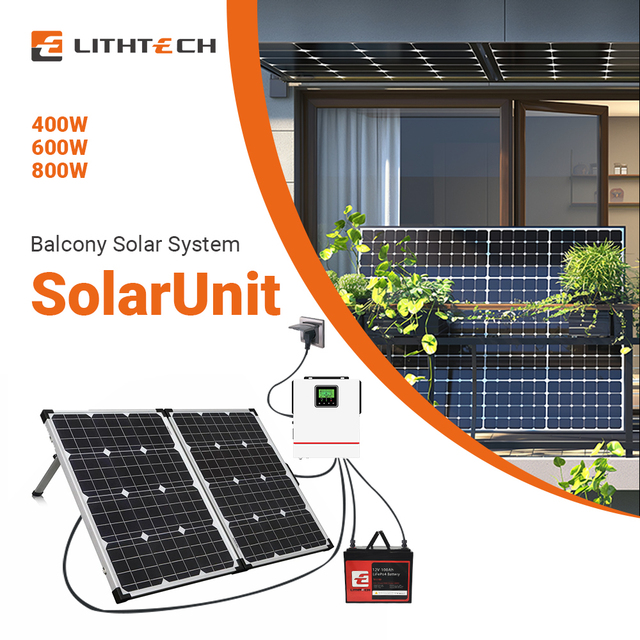 On Grid Off Grid Pv Photovoltaic Kit 420 Watt 800W Balcony Home Mounting Solar Panels Complete Household Balcony Solar System