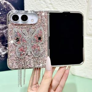 Lüks Işıltılı 3D Yapay Elmas Koruyucu Kızlar İçin <span class=keywords><strong>iPhone</strong></span> 18 Duo Katlanabilir Kılıf Çanta - Product Image 5