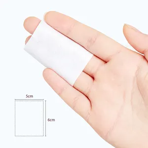 5*6 cm thick and thin combination disposable microfiber makeup remover cloth cotton pads