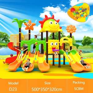 Torre <span class=keywords><strong>de</strong></span> Juegos Infantil Grande para Exteriores con Tobogán, Columpio y Estructura <span class=keywords><strong>de</strong></span> Escalada para McDonald's y Restaurantes - Product Image 3