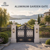 Kit complet en aluminium pour portail, clôture et garde-corps, thermolaqué, résistant aux UV, écologique, sur mesure pour projets de villas et jardins, direct usine