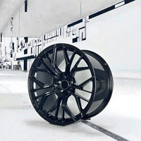Jantes en alliage d'aluminium forgé FCS-44 personnalisées, 1 pièce, multi-rayons, finition Hyper Black, neuves, diamètre 20 pouces pour Mercedes-Audi