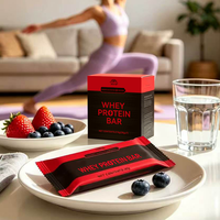 Barre protéinée au lait de soja avec amande, cacao, quinoa, maltitol et fibres alimentaires, marque privée, OEM, collation