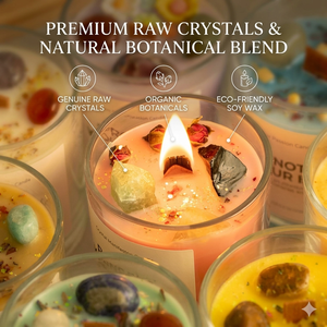 Vela Aromática de Cera de Soja con Cristales y Gema, con Mecha de Madera, para Regalo en el Hogar, Pedidos Mixtos, Marca Privada y Aromas Personalizados OEM/ODM - Product Image 4