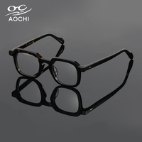 Aochi Vente de gros Montures de lunettes rétro haute qualité faites à la main en acétate Lunettes faites à la main Montures de lunettes en acétate