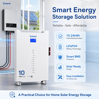 Batería de Almacenamiento de Energía de Respaldo para el Hogar de 10kWh, 51V 200Ah, Apilable, con Monitoreo Inteligente WIFI, para Uso Residencial y Comercial