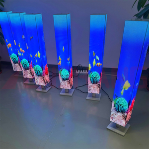 Pin trong nhà <span class=keywords><strong>LED</strong></span> P2 Màn hình hiển thị 320*160*160 mét quảng cáo Video màn hình 4 bên màn hình âm thanh Máy nghe nhạc mô-đun Moveable hiển thị - Product Image 1