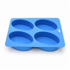 3D Round Silicone Cake Mold Non-stick Fluted Bundt Pan Food Grade <b>Bakeware</b> for Air Fryer Oven Baking Muffin Bread Tray BPA Free - Product Image 1