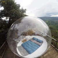 Dôme à bulles gonflable extérieur magnifique avec souffleur, tente transparente pour hôtel, camping, mariage, présentation de produits