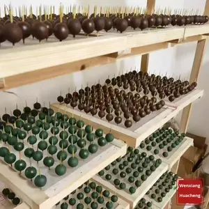 Фиолетовые ароматические бусины Ци Дунлай Путянь, натуральные, для ключичной цепочки, пяти элементов, ароматерапия, на шею, травяная медицина - Product Image 3