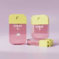 Vente en gros de flacons de parfum vides rechargeables personnalisés de 38 ml et 50 ml, format poche, forme de carte de crédit, avec impression sur écran
