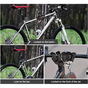 Antivol à chaîne pour vélos et motos 5 mm x 80 cm - Product Image 3