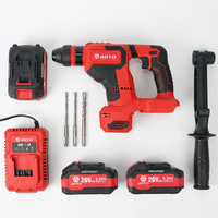 Marteau perforateur rotatif électrique professionnel ADTO 850W 20V, moteur sans balais, batterie au lithium, portable, bricolage, industriel