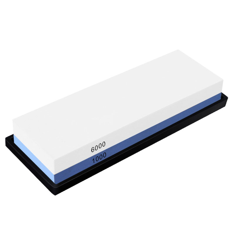 Точильный камень 2 в 1, прямоугольная японская точилка для кухонных ножей, двухсторонний, 1000/6000 Grits