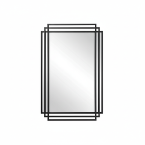 Mejore su espacio con un espejo de pared de forma rectangular elegante y minimalista, espejo de pared de diseño moderno y atemporal para decoración del hogar - Product Image 1