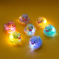 Balle en mousse transparente en forme de canard aux couleurs lumineuses, ornements créatifs DIY, jouet pour enfants, cadeaux de fête, alimenté par piles, utilisation en intérieur