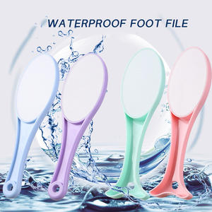 Nouvelle <span class=keywords><strong>gomme</strong></span> à <span class=keywords><strong>cheveux</strong></span> en cristal 2-en-1 <span class=keywords><strong>et</strong></span> lime à pied en verre nano double face avec poignée <span class=keywords><strong>pour</strong></span> les pieds - Product Image 1