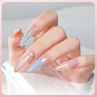 Fuente de lámpara LED Viral TikTok 3D Nail Art Gel para crear elegantes diseños de uñas de estilo francés