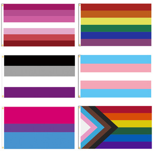 Bandera del Orgullo Gay LGBT <span class=keywords><strong>de</strong></span> Poliéster <span class=keywords><strong>de</strong></span> 3x5 pies, Bandera del Arcoíris del Orgullo Homosexual - Product Image 6