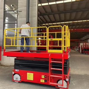 Platform Kerja Scissor Lift Cherry Picker Bertenaga Baterai untuk Konstruksi Luar Ruangan Tinggi 14m - Product Image 5