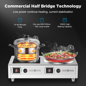 <span class=keywords><strong>เตา</strong></span><span class=keywords><strong>แม่เหล็ก</strong></span><span class=keywords><strong>ไฟฟ้า</strong></span>สเตนเลสแบบคู่ 8KW*2 พร้อมกระทะ+แผ่น<span class=keywords><strong>เตา</strong></span>แบบเรียบ - Product Image 6