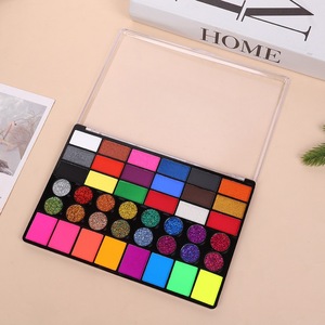 Palette de peinture pour le visage et le corps à l'eau, 42 couleurs, soluble dans l'eau, pour <span class=keywords><strong>Halloween</strong></span> et Noël - Product Image 5