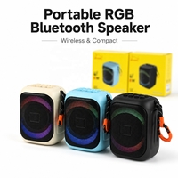 Mini enceinte portable sans fil RGB avec sangle de suspension, basses profondes, petite enceinte d'extérieur pour la revente