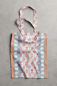 Sac fourre-tout pour femme 100 % coton à double poignée avec motif losanges pour le shopping et <span class=keywords><strong>les</strong></span> cadeaux de Pâques - Product Image 4