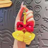 Nouveau porte-clés en fourrure 3D fait main, motif dessin animé, mignon et tendance, personnalisable pour sac de couple, pendentif de voiture, petit cadeau de Noël