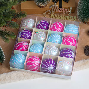 TANG XI 16 boules de Noël festives colorées en forme de crème glacée pour décorations de fêtes, décoration d'arbre de Noël pour la maison et les loisirs créatifs - Product Image 5
