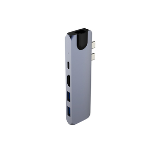 Bộ Chia Cổng Ethernet DC501, Cổng USB C Splitter Cho <span class=keywords><strong>Mac</strong></span> Book <span class=keywords><strong>Thunderbolt</strong></span> 3, Trạm Sạc Hai Cổng C Macbook Air 2020 - Product Image 2