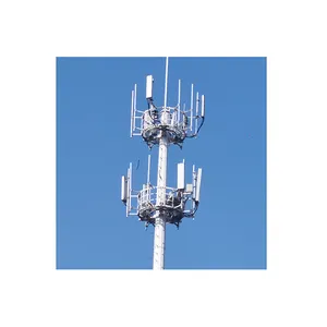 Low Cost High Efficient Antenna Communication Suppliers Steel Wifi Monopole Tower