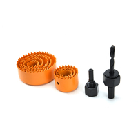 Nesen Lot de 10 scies cloches en acier rapide pour le bois, toutes tailles courantes, pointe en acier trempé, pour portes de placards et plaques murales domestiques