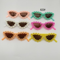 Lunettes de soleil pour enfants en forme de cœur avec logo personnalisé pour filles Lunettes de soleil pour enfants en forme de cœur rose tendance