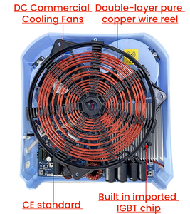 Table <span class=keywords><strong>de</strong></span> <span class=keywords><strong>cuisson</strong></span> à induction double à 2 brûleurs pour cuisine <span class=keywords><strong>de</strong></span> restaurant commerciale, 3500W 3.5KW, cuisinière électrique - Product Image 5