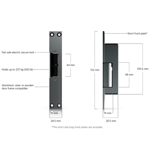 Cerradura Eléctrica de Seguridad Ubiquiti UACC-Lock-Strike-Secure-8mm de 8mm para Puerta Individual, Cerradura de Cátodo de 8mm, 12V DC W1200 - Product Image 5