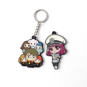 Porte-clés personnalisé en PVC souple 2D avec logo Porte-clés en silicone Porte-clés en silicone avec logo en caoutchouc Porte-clés personnalisé en 3D - Product Image 2